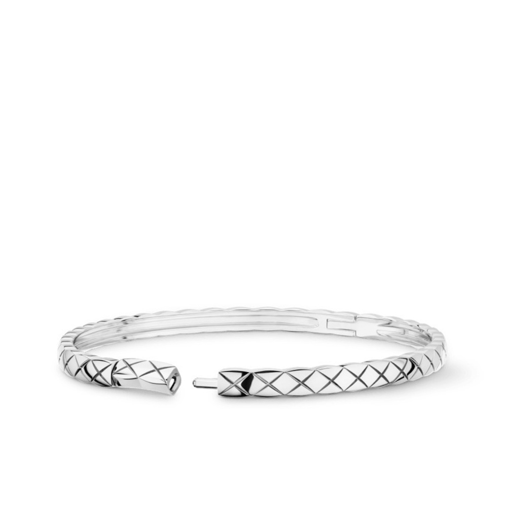 Chanel COCO CRUSH BRACELET Quilted motif, mini version, 18K white gold sz Small - Picture 4 of 17